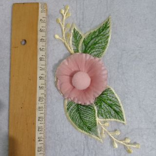 Hoa nhụy bông kèm lá