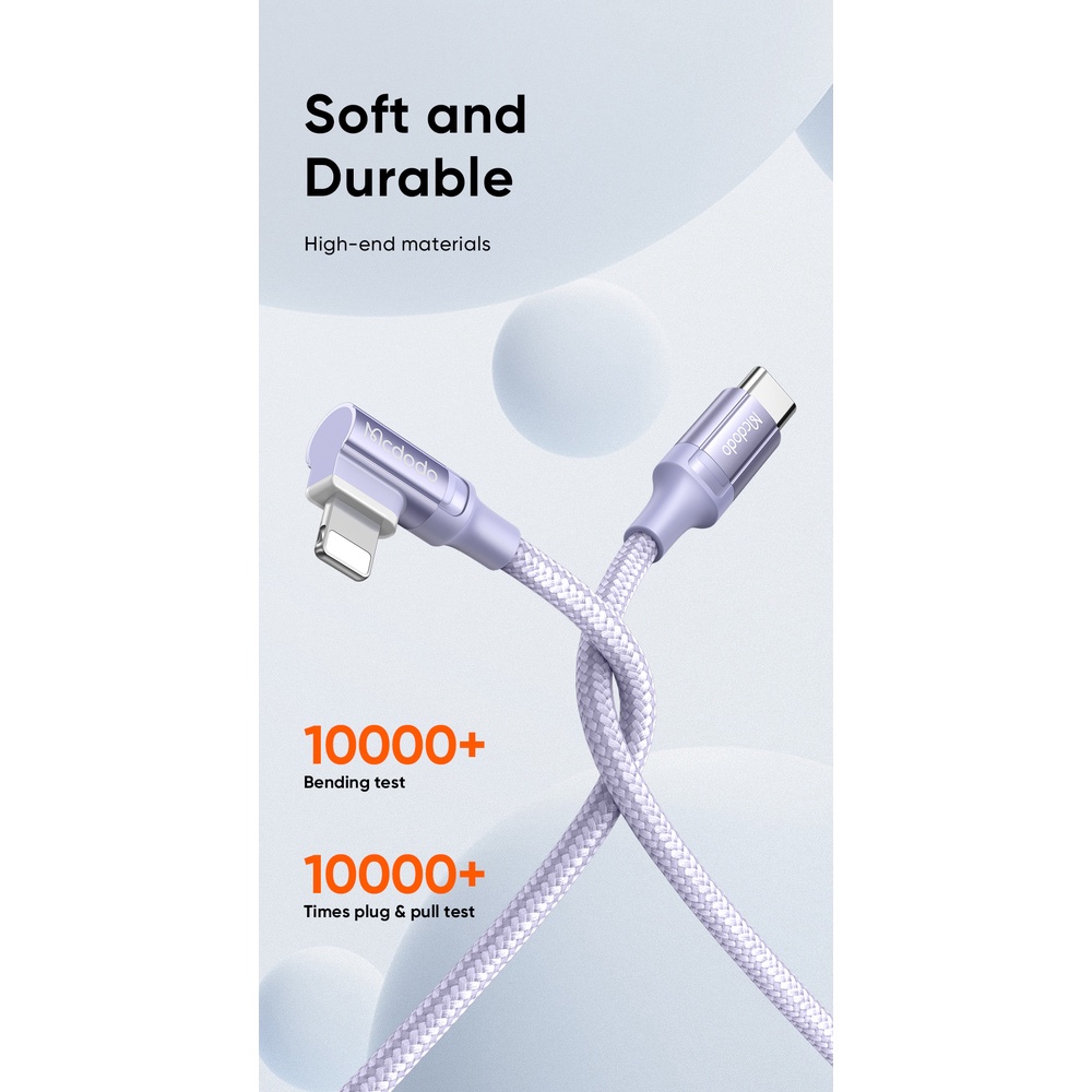 Dây Cáp Sạc Nhanh Mcdodo PD 36W USB Type C Sang L Cho táo CA-126