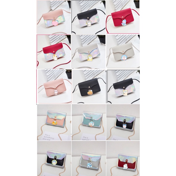 Túi đeo chéo hologram doraemon TXHI2 totoro vô diện chuột vàng shin one piece sumikko jinbeisan usagyuuun kero CCS