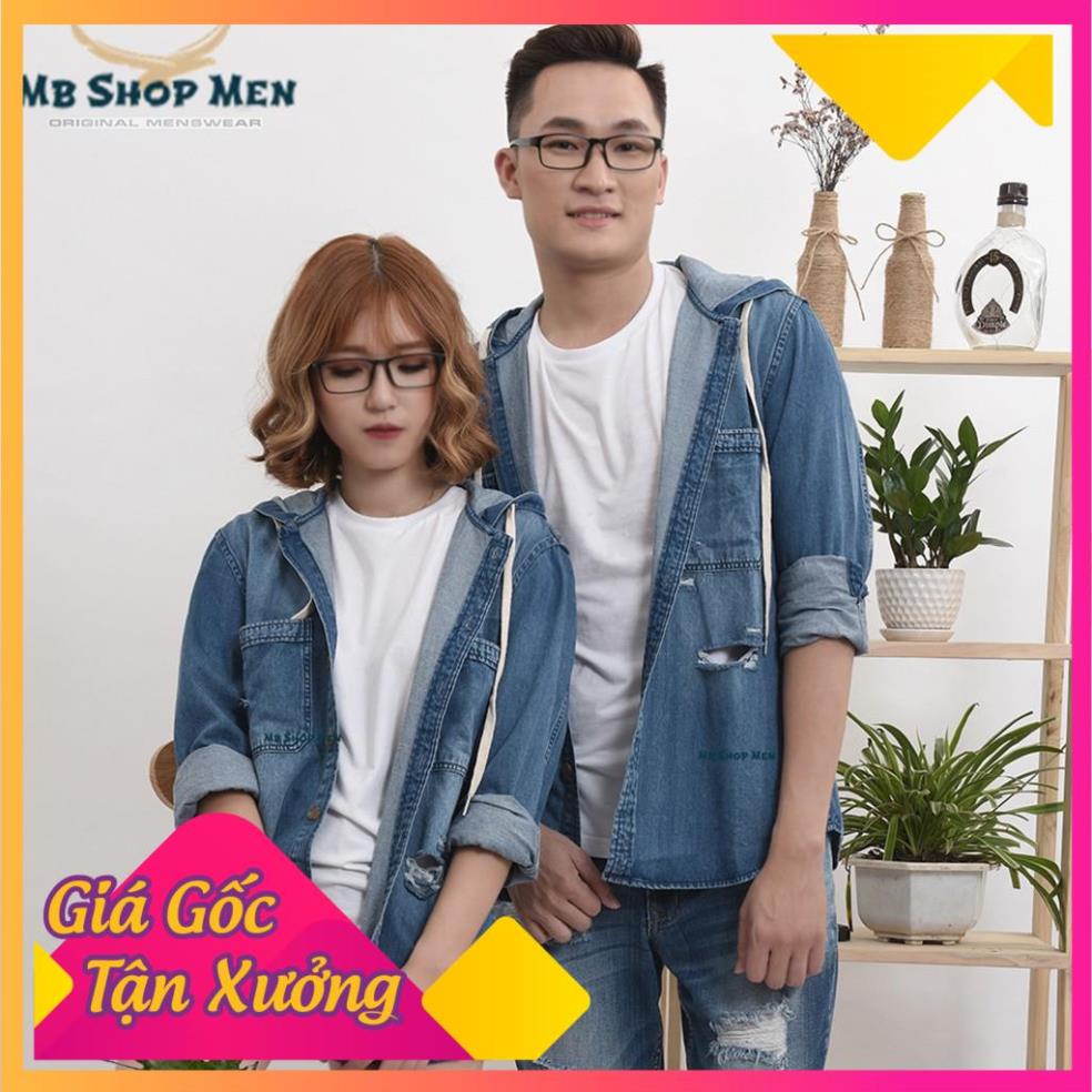 Áo khoác sơ mi nam nữ cao cấp dài tay có mũ vải nhập Hàn Quốc chuẩn sơ mi xuất khẩu mẫu mới nhất