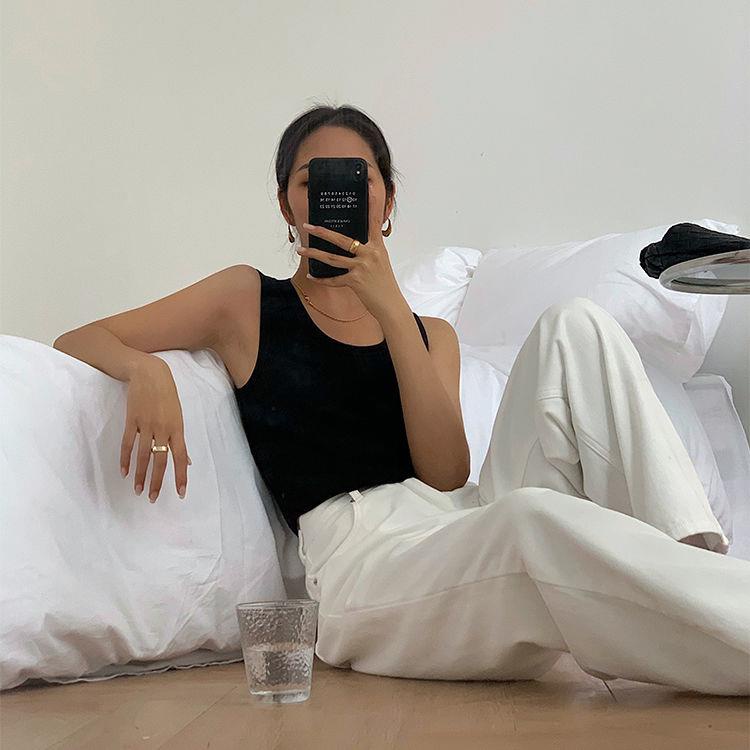 Áo Thun Ba Lỗ Mỏng Dáng Ôm Thời Trang Năm 2021 Hàng Mới Dành Cho Nữ