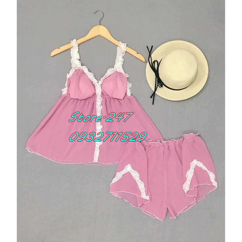 [SIZE 60 - 90KG] BỘ VOAN BIGSIZE MẶC NGỦ CÓ MÚT, VOAN MỎNG MÁT KHÔNG NHĂN GỢI CẢM QUYẾN RŨ | BigBuy360 - bigbuy360.vn