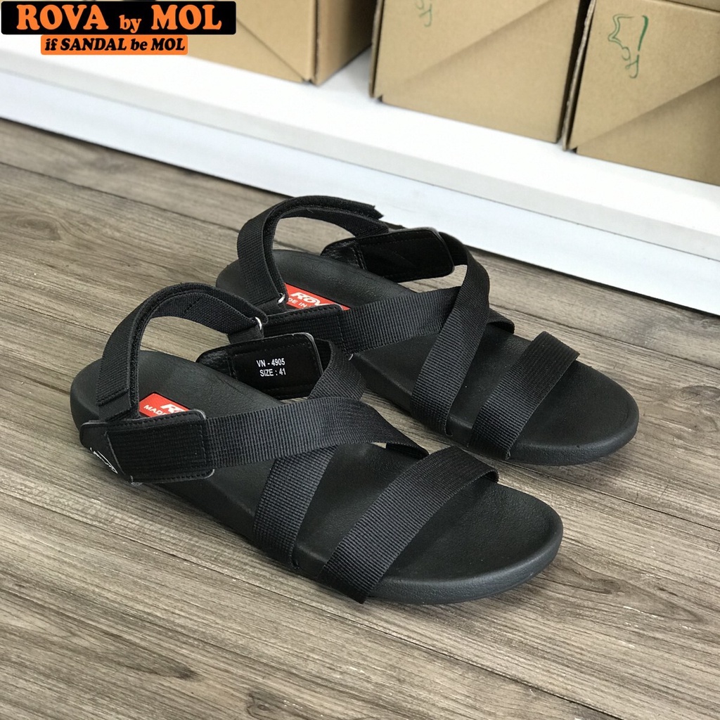 Sandal nam quai chéo hiệu Rova RV4905B