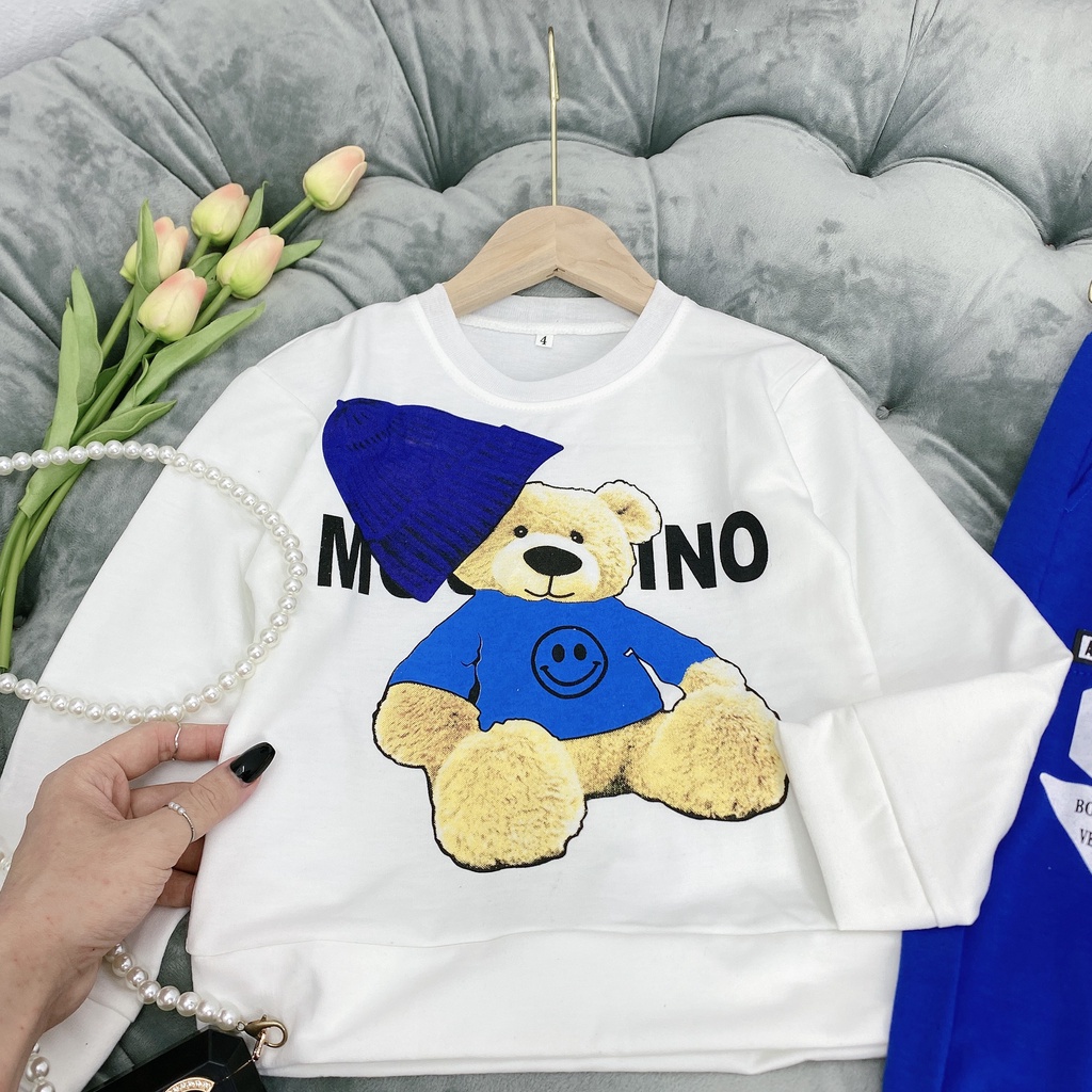 Bộ quần áo thu đông bé trai &quot;MOHINO&quot; 14-48kg. Bộ quần áo dài tay cho bé 4-15 tuổi. Vải da cá dày dặn. G49