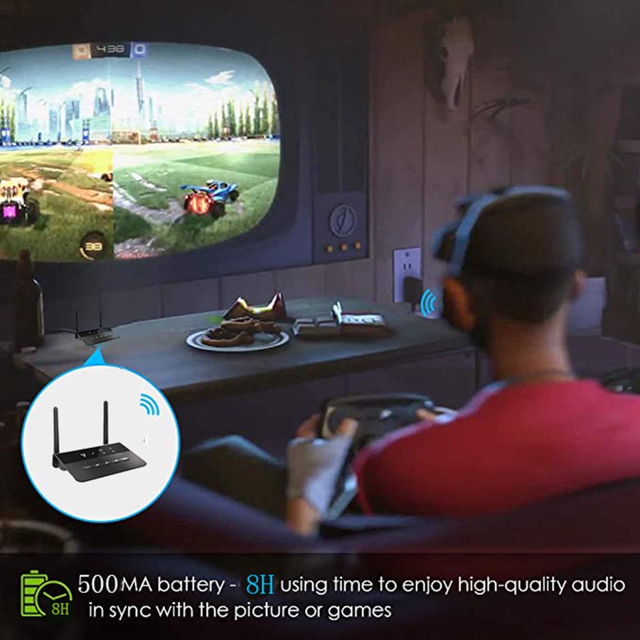 Dây Cáp Âm Thanh 80M Bluetooth 5.0 RCA Jack 3.5mm AUX Cho TV / PC / Xe Hơi
