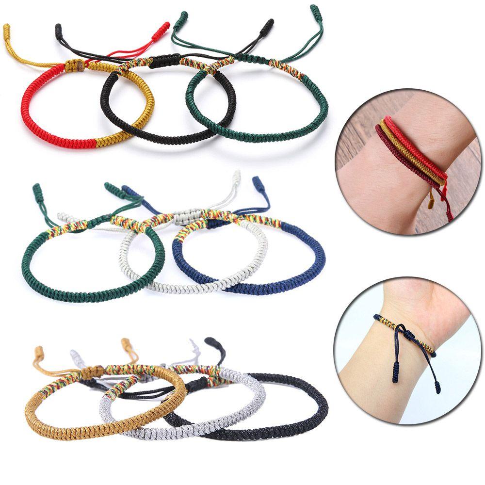 Vòng Đeo Tay May Mắn Bằng Dây Thừng Có Thể Điều Chỉnh Được