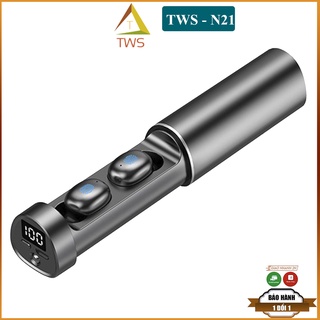 Tai nghe bluetooth không dây N21 màn led hiển thị pin,Tai nghe bluetooth cho điện thoại các loại tích hợp đèn led