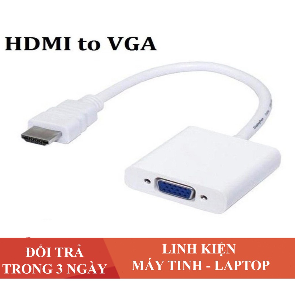 [Mã ELHACE giảm 4% đơn 300K]  Cáp chuyển đổi HDMI sang VGA ( HDMI To VGA Adapter ) | FREE SHIP ĐƠN TỪ 50K
