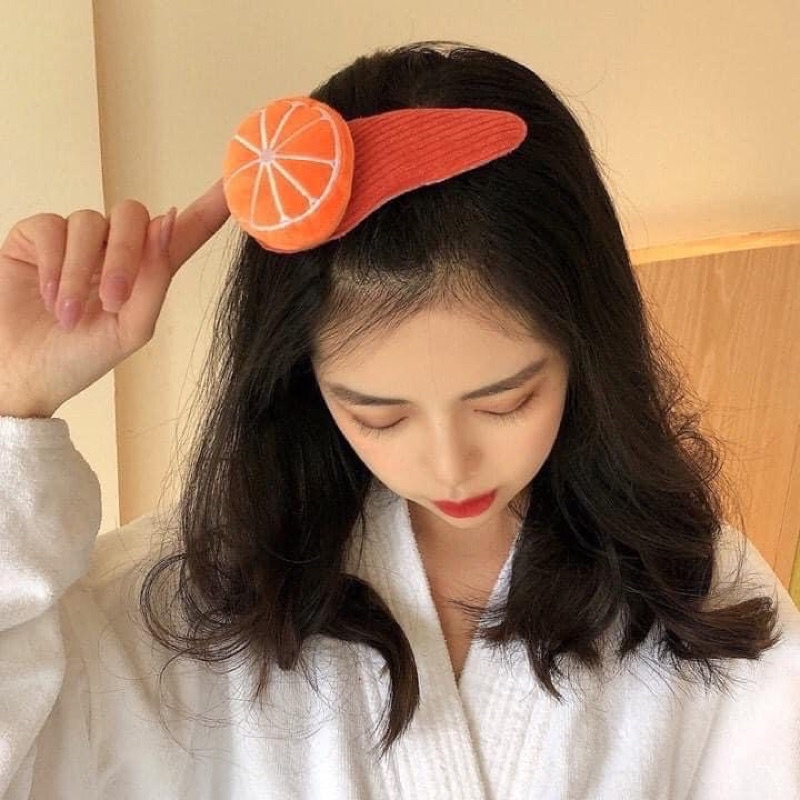 Kẹp tóc thú nhồi bông bản to Hàn Quốc