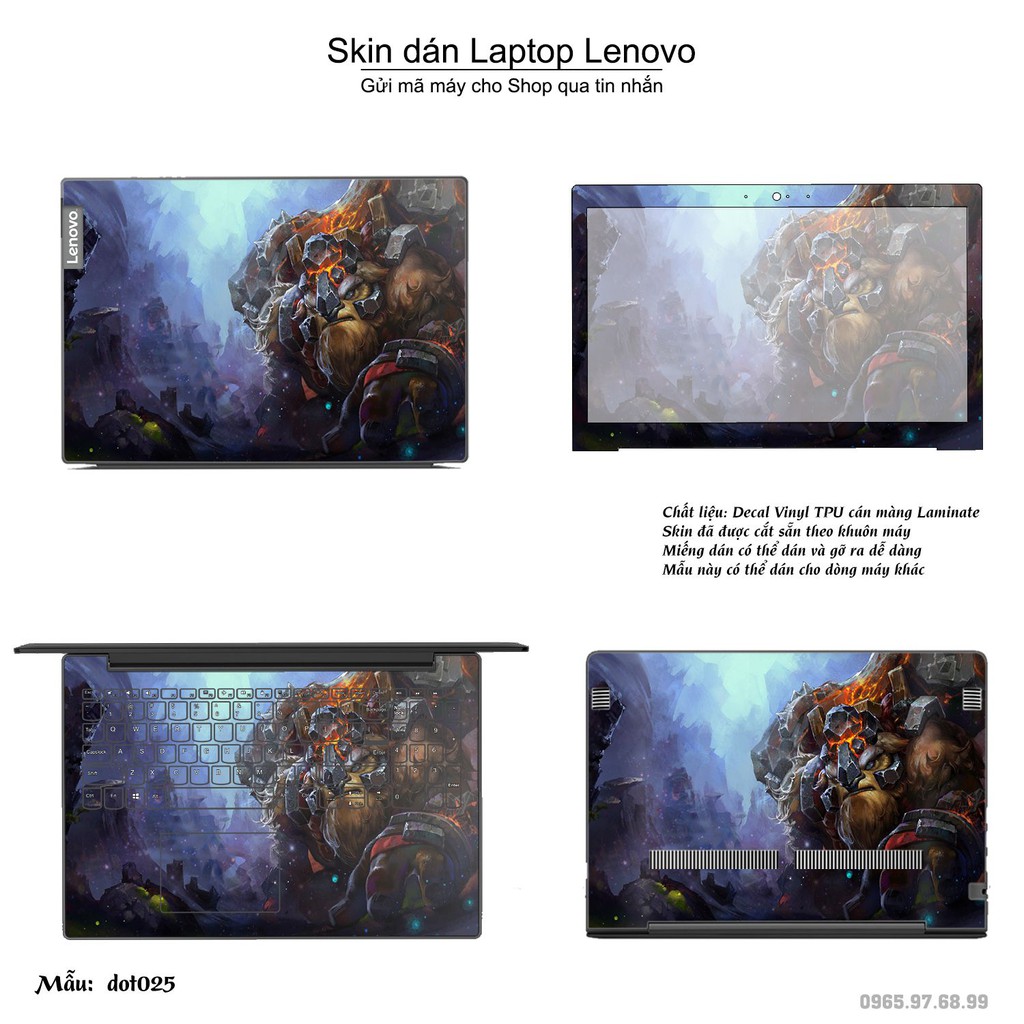 Skin dán Laptop Lenovo in hình Dota 2 _nhiều mẫu 5 (inbox mã máy cho Shop)