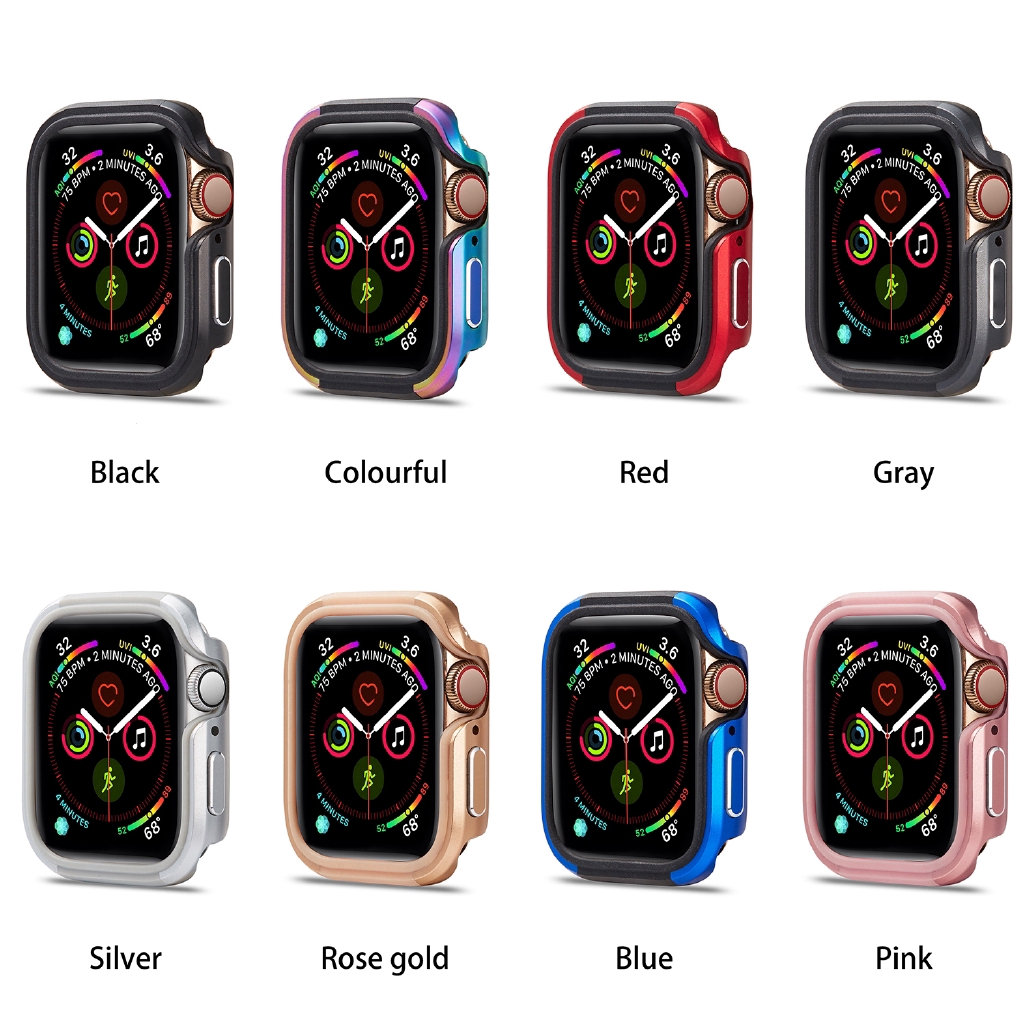 Khung Hợp Kim Nhôm Bảo Vệ Cho Đồng Hồ Thông Minh Apple Watch 5 4 44mm 40mm