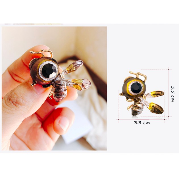 Pins cài áo, tag cài áo, phụ kiện trang trí balo, túi xách cao cấp Libellula - MLD - VTR - BT-MK
