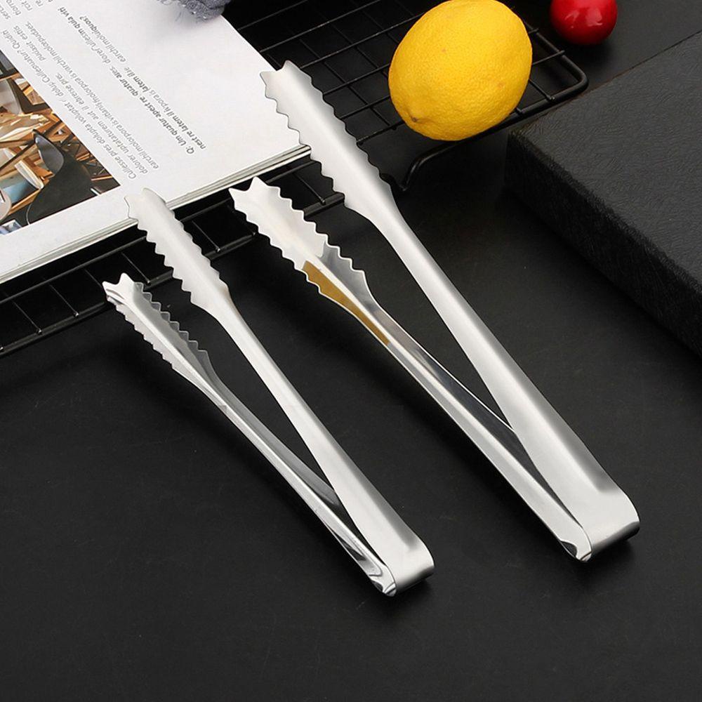 1 Kẹp Gắp Đá Bằng Thép Không Gỉ Chống Dính Cho Nhà Bếp