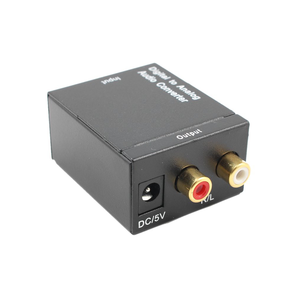 Bộ chuyển đổi âm thanh kỹ thuật số sang tương tự Bộ chuyển đổi quang học Toslink & Coaxial R / L | BigBuy360 - bigbuy360.vn