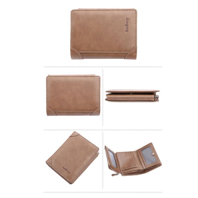 Ví Da PU Ngắn Phong Cách Vintage Thời Trang Cho Nam YOUYO