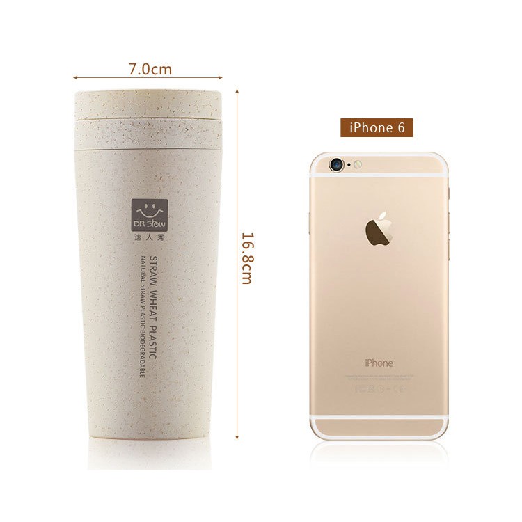 BÌNH UỐNG NƯỚC LÚA MẠCH DR SROW 300ML CÓ KÈM DÂY CHẤT LƯỢNG TỐT  - ly uống nước -