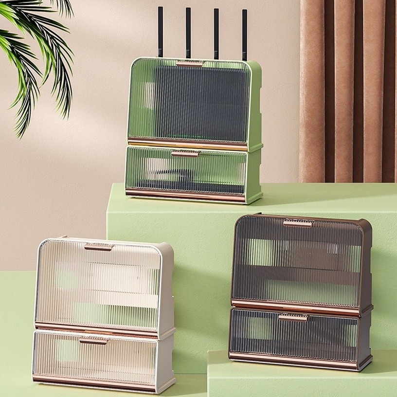 Hộp đựng wifi treo tường Hộp Đựng Bộ Định Tuyến WIFI Bằng Nhựa Hai Lớp Tiện Lợi Ốp Không Dây Treo Tường Tiện Lợi  Lưu Trữ Bo Mạch Nguồn Hộp