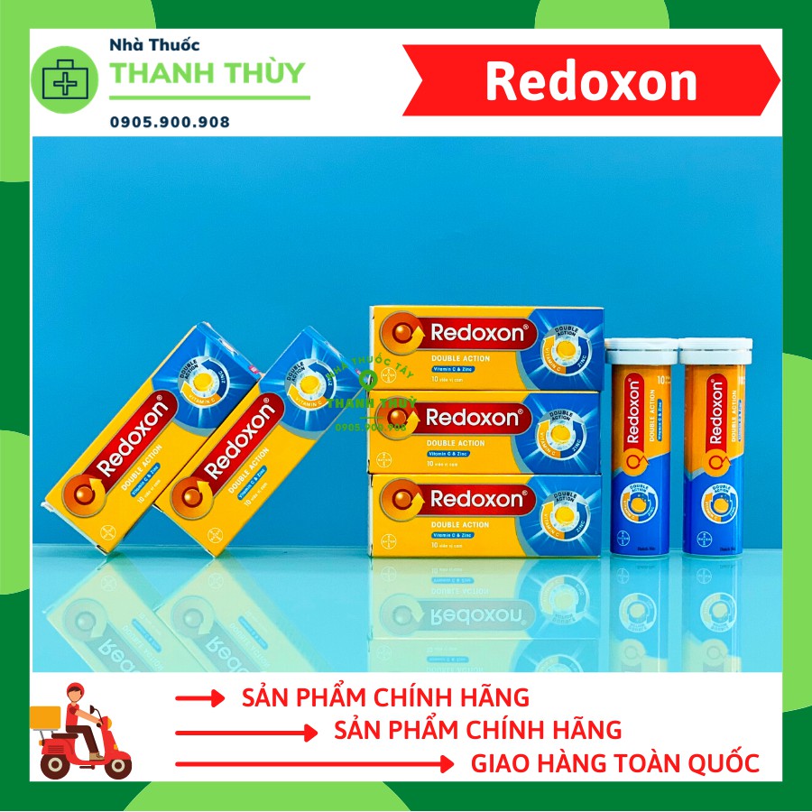 REDOXON Double Action [Hộp 10 Viên] Bổ Sung Vitamin C Và Kẽm, Giúp Nâng Cao Sức Đề Kháng, Hỗ Trợ Hệ Miễn Dịch
