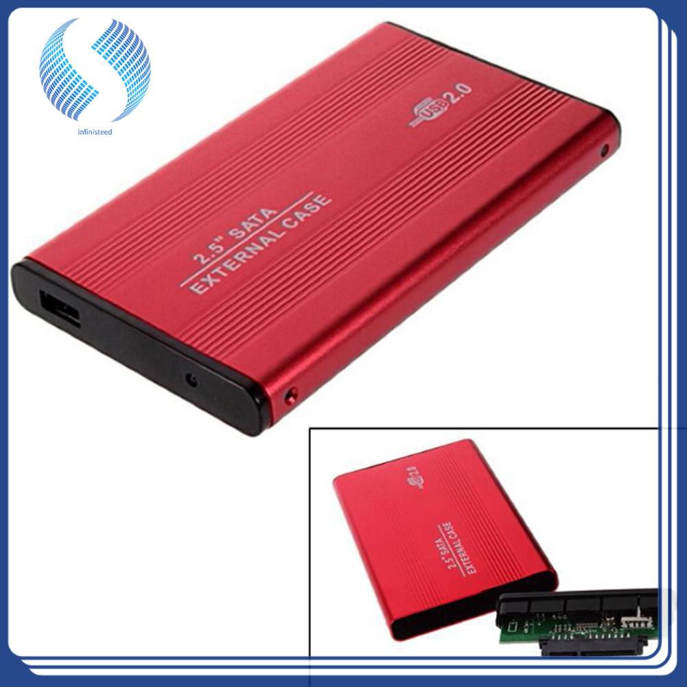 Vỏ Đựng Ổ Cứng Ngoài 2.5 Inch Usb 2.0 Sata Bằng Hợp Kim Nhôm