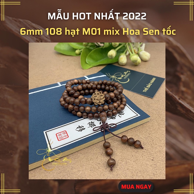 Vòng Tay Trầm Hương 108 Hạt 216 Hạt 4mm 6mm 8mm Nam Nữ Mix Nhiều Charm Đa Dạng MỘC KỲ PHONG Bảo Hành Trọn Đời