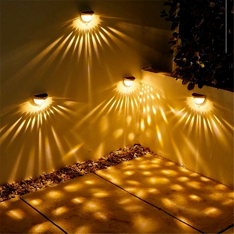 Đèn Led 6 Bóng Năng Lượng Mặt Trời Chống Thấm Nước Treo Cầu Thang Ngoài Trời