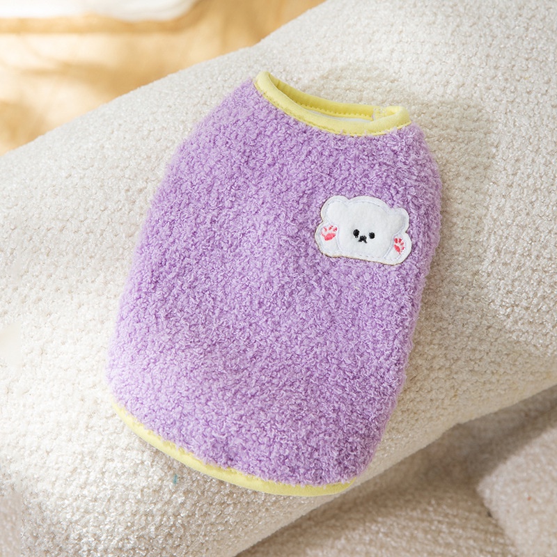 Áo Khoác Lông Cừu Dày Giữ Ấm Mùa Thu Đông Cho Thú Cưng