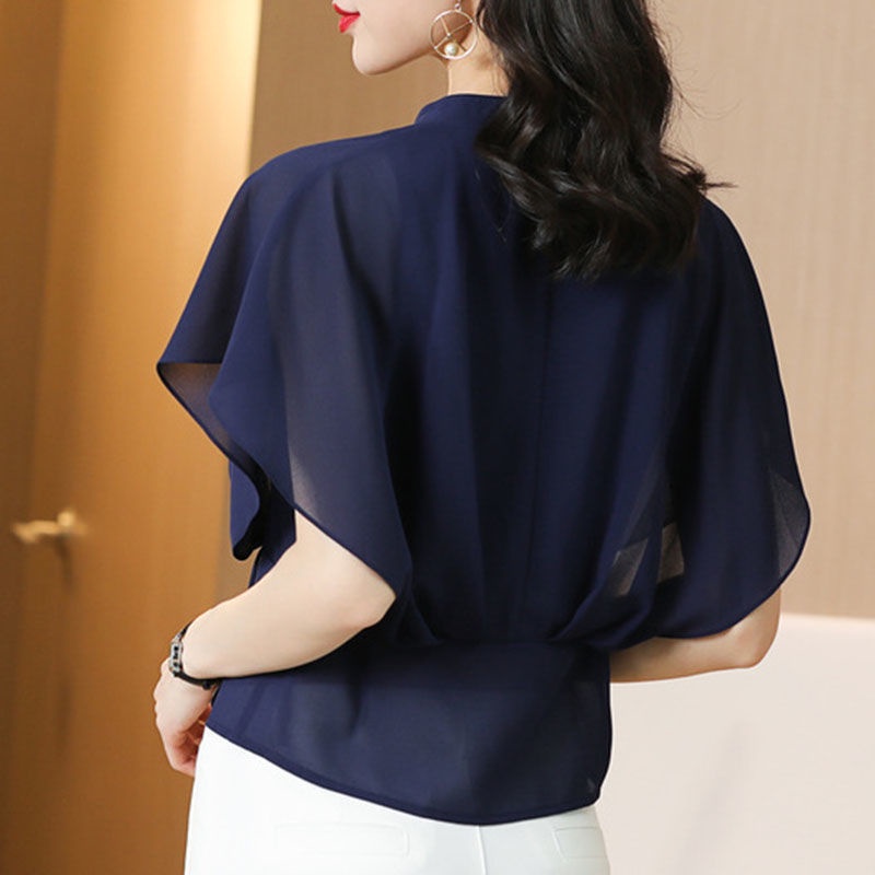 Áo Sơ Mi Chiffon Ngắn Tay Thời Trang Mùa Hè Dành Cho Nữ