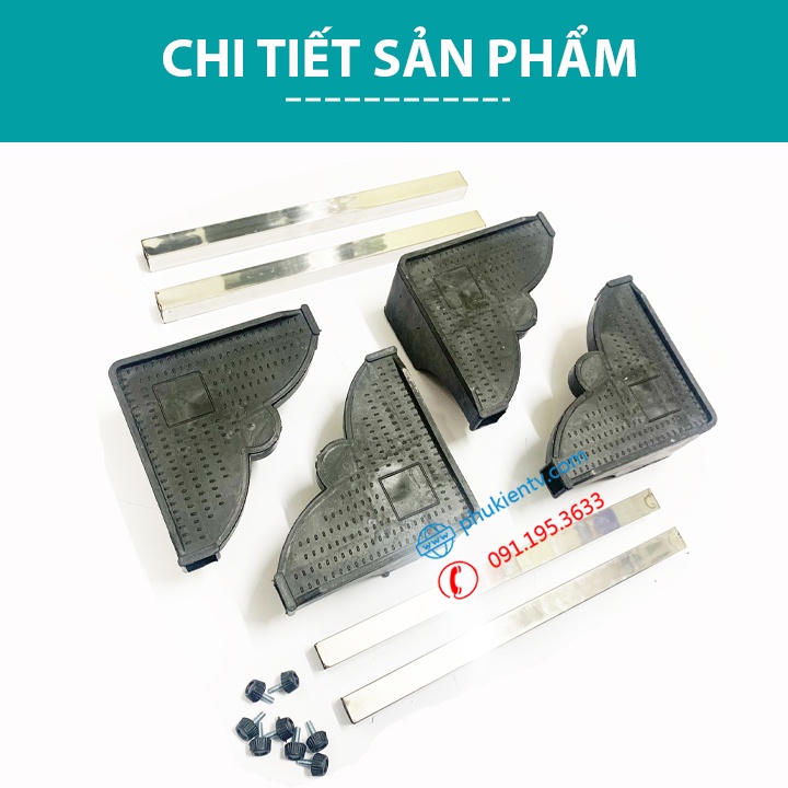 Chân Kệ Kê Máy Giặt Tủ Lạnh Đa Năng - Chân Đế Máy Sấy, Máy Rửa Bát Bê Tông Siêu Dày Chịu Tải 400 Kg