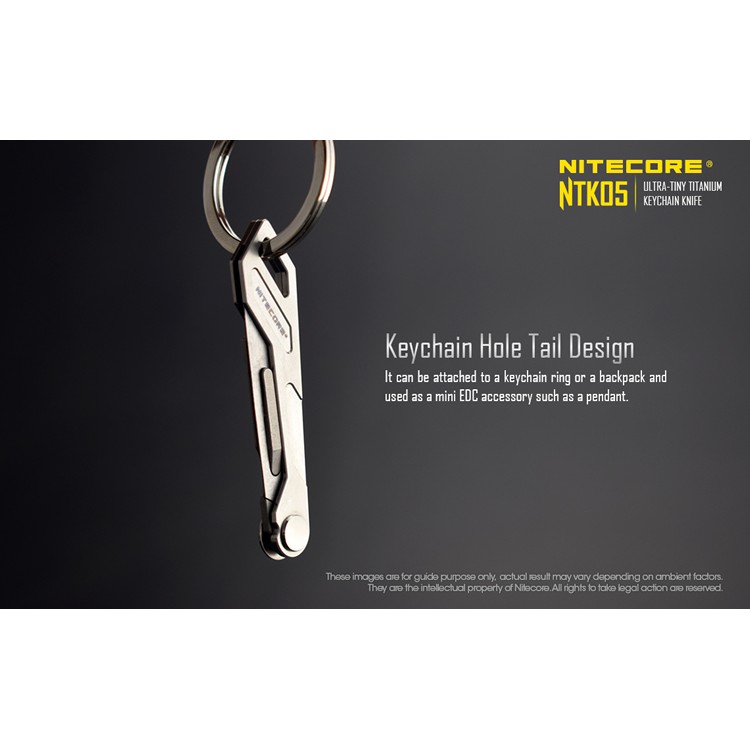 Móc khóa titan kim loại Niitecore Ntk05 chất lượng cao