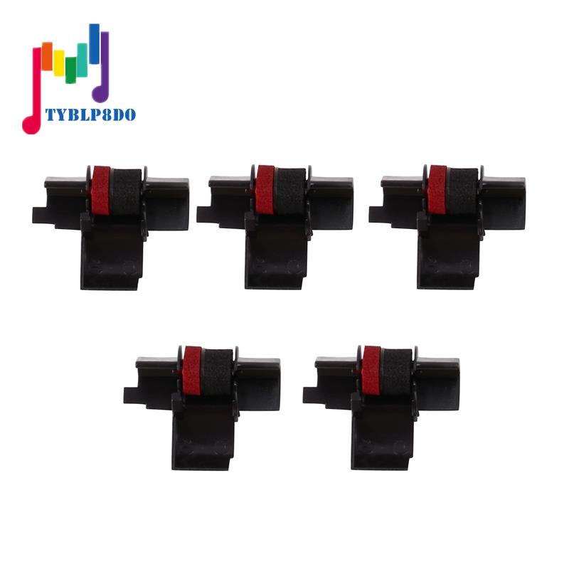 Máy tính tương thích Printerfield IR-40T (5 gói) Con lăn mực máy in ruy băng - Đen & Đỏ