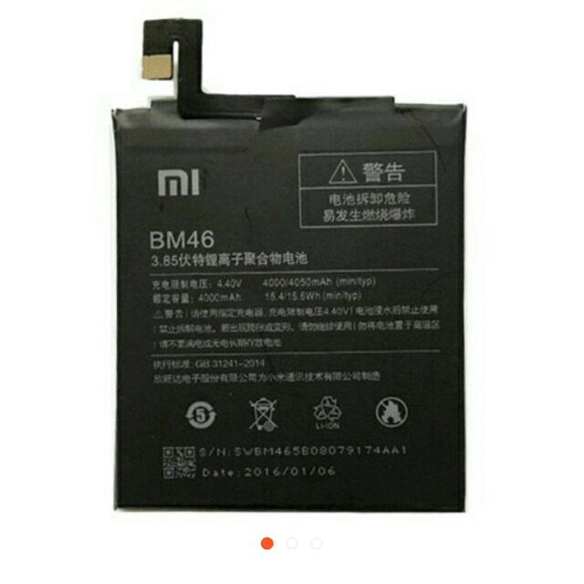 Pin xiaomi xịn cho máy redmi Note 3(Bm46)