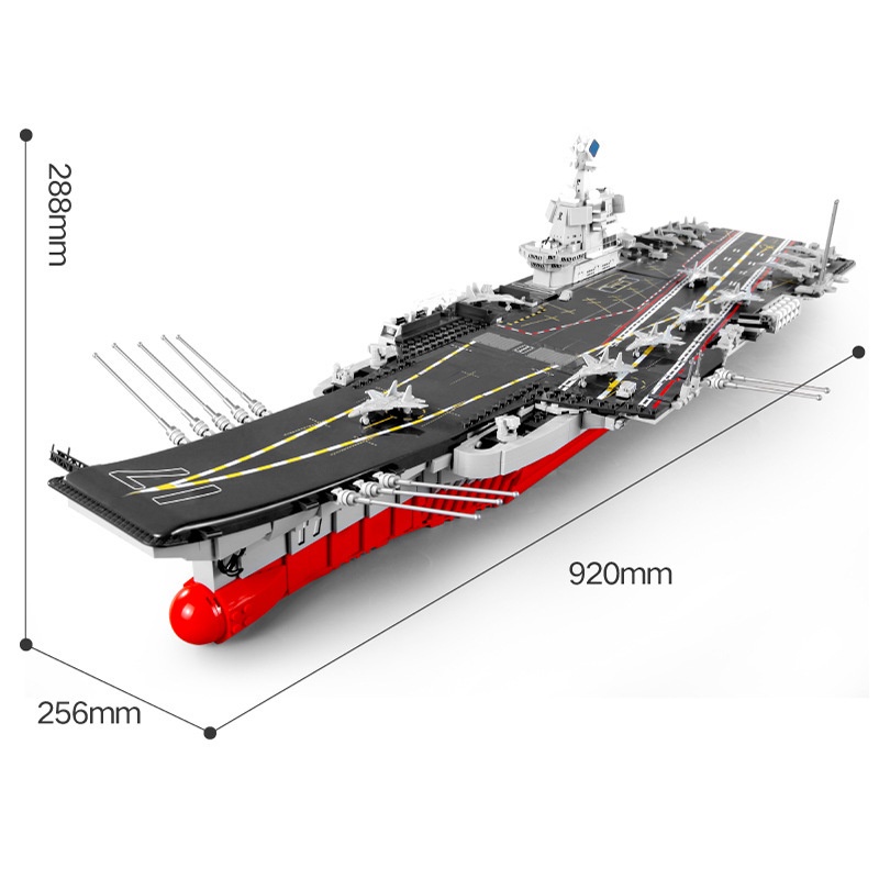 Đồ chơi lắp ráp Tàu sân bay Sembo Block 202001 - Xếp hình thông minh PLA. Navy Shandong - Mô hình thông minh 3010 mảnh