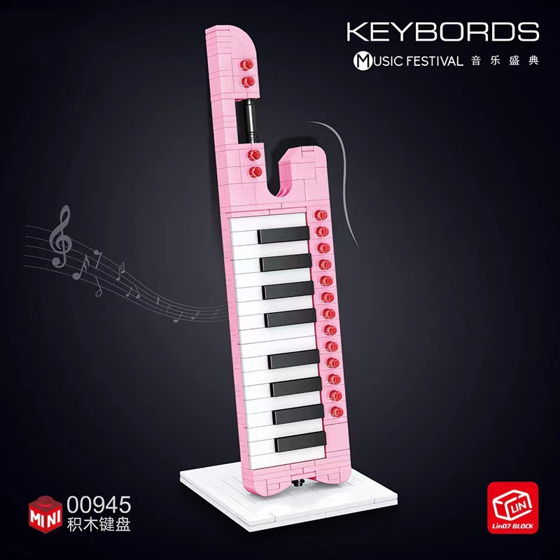 LEQIAZHIXING Đồ Chơi Lắp Ráp Đàn Piano Mini Cho Bé