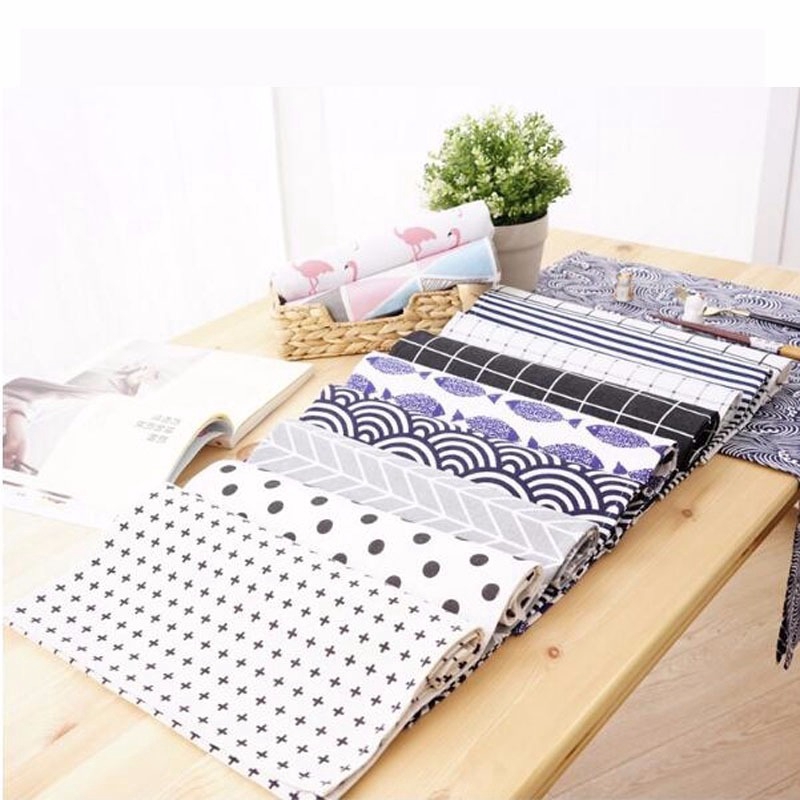 Khăn trải bàn chất liệu cotton trang trí phòng 46*68cm