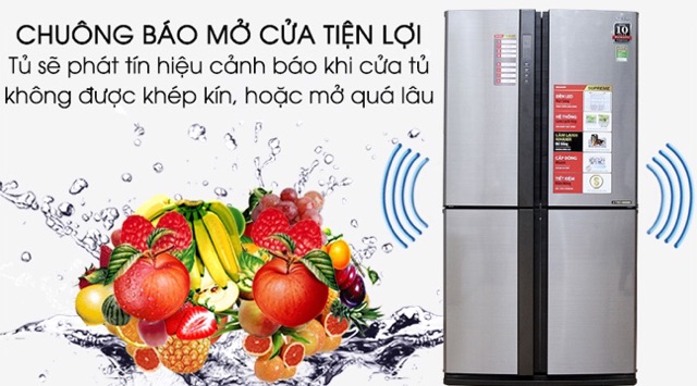 Tủ lạnh Sharp Inverter 626 lít SJ-FX630V-ST Hàng chính hãng (Miễn phí giao tại HN-ngoài tỉnh liên hệ shop)