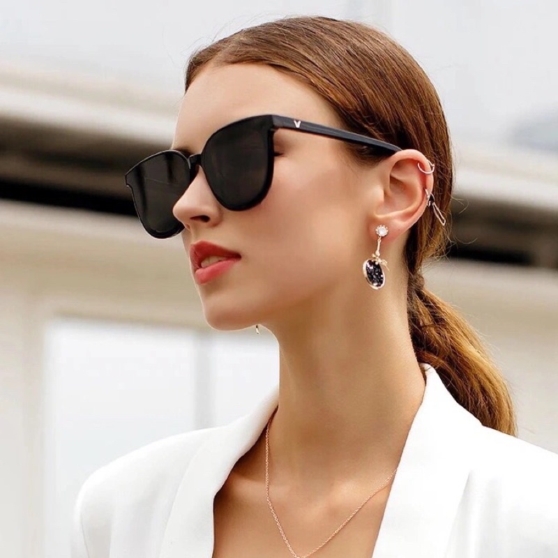 Kính Mát Thời Trang Nam Nữ Unisex Hàn Quốc, Kính Râm Mắt Tròn G.M Fullbox Loại 1 Chống Tia UV Tốt Thời Trang