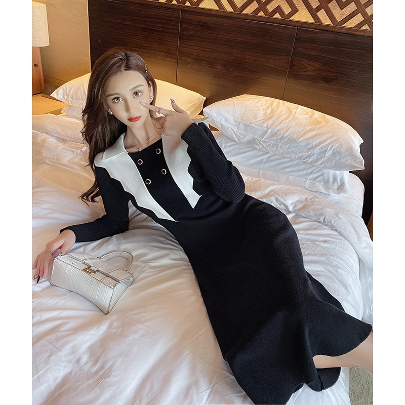 Đầm len thanh lịch