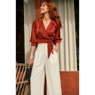 OLV - Quần Long Culotte in White