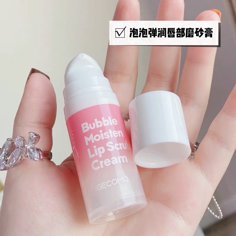 CAO CẤP Gel Tẩy Da Chết Môi Sủi Bọt Thải Độc Chì GECOMO BUBBLE MOISTEN LIP CRUB CREAM Tẩy Trang Dưỡng Môi GECOMO | BigBuy360 - bigbuy360.vn