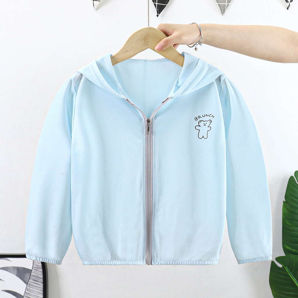 Áo Khoác Chống Nắng Mỏng Thoáng Khí Thời Trang Mùa Hè Dễ Thương Cho Bé