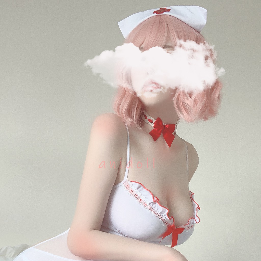 Đồ ngủ sexy cosplay nữ y tá dễ thương hở lưng gợi cảm đồ ngủ sexy 471