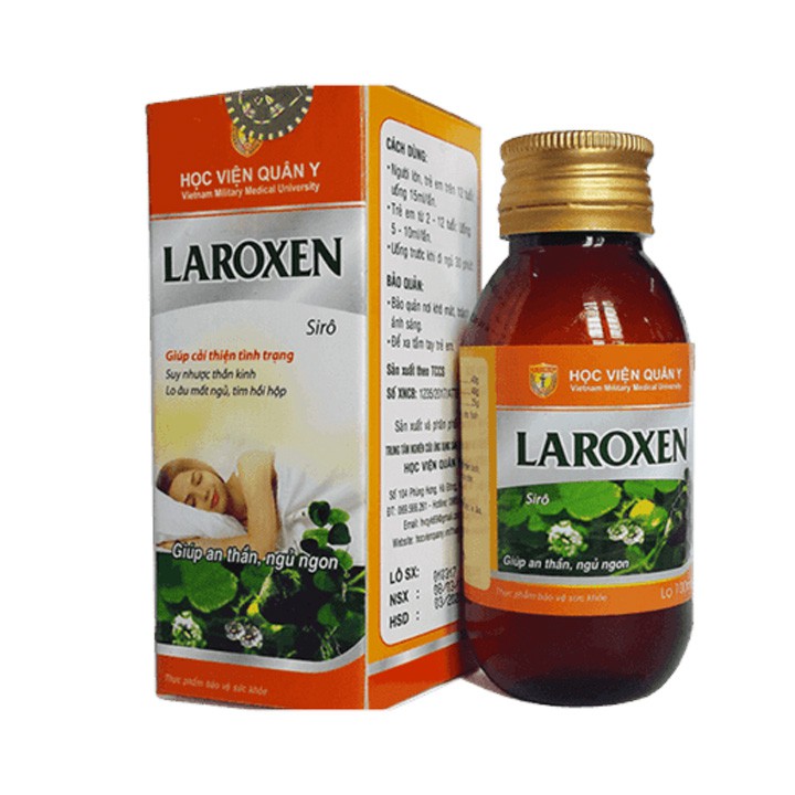 An Thần Ngủ Ngon [ Chính Hãng ] Siro Laroxen Học Viện Quân Y - Điều Trị Mất Ngủ | BigBuy360 - bigbuy360.vn
