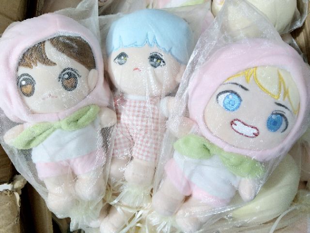 (Ảnh thật, video) Doll (búp bê) BTS V, Jungkook, Suga - Wingstae, Babykookie, Blueberry taobao