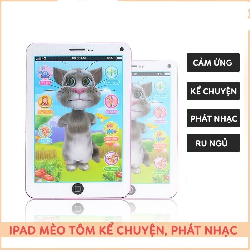 Đồ chơi ipad mèo tom thông minh phát nhạc cho bé (hát, kể chuyện, đọc thơ)  | Shopee Việt Nam