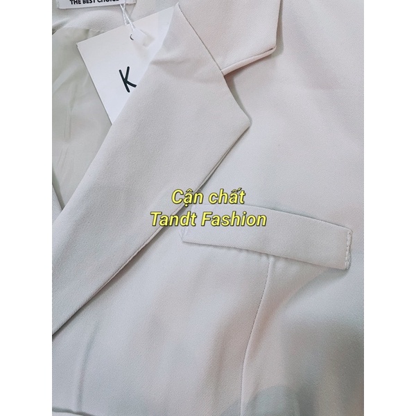Áo blazer nữ form rộng hai lớp hai cúc có túi ngực/ Áo Blazer Ulzzang 2 lớp túi nắp mở form rộng | BigBuy360 - bigbuy360.vn