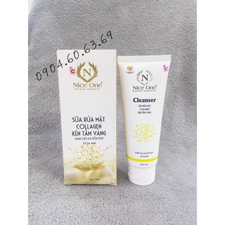 Sữa rửa mặt collagen-kén tằm vàng nice one 75ml dành cho da hỗn hợp và nám niceone