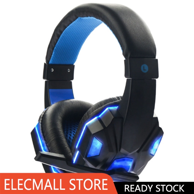 3.5mm Earphone Gaming Headset Gamer Stereo Gaming Headphone with Microphone LED