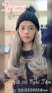 Tóc kèm mũ len đủ mầu