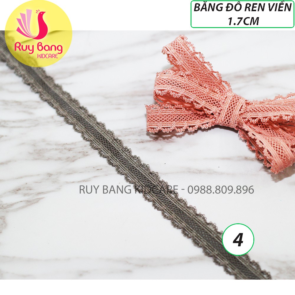 Băng đô ren viền-1.7cm