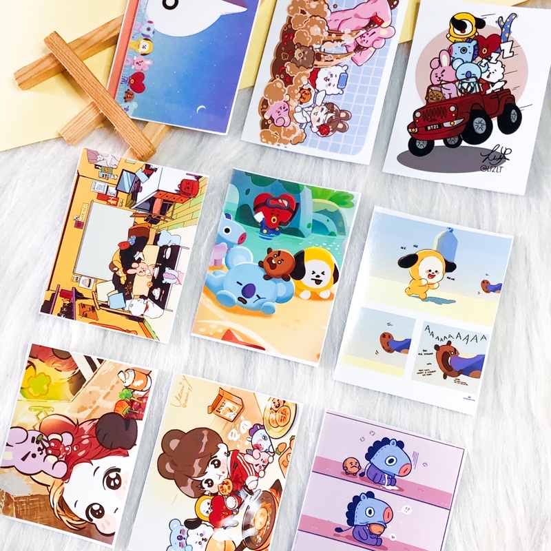 [Mã LIFEBOOK2 giảm 10% đơn 0Đ] Set 72 ảnh lomo card BT21 (BTS)